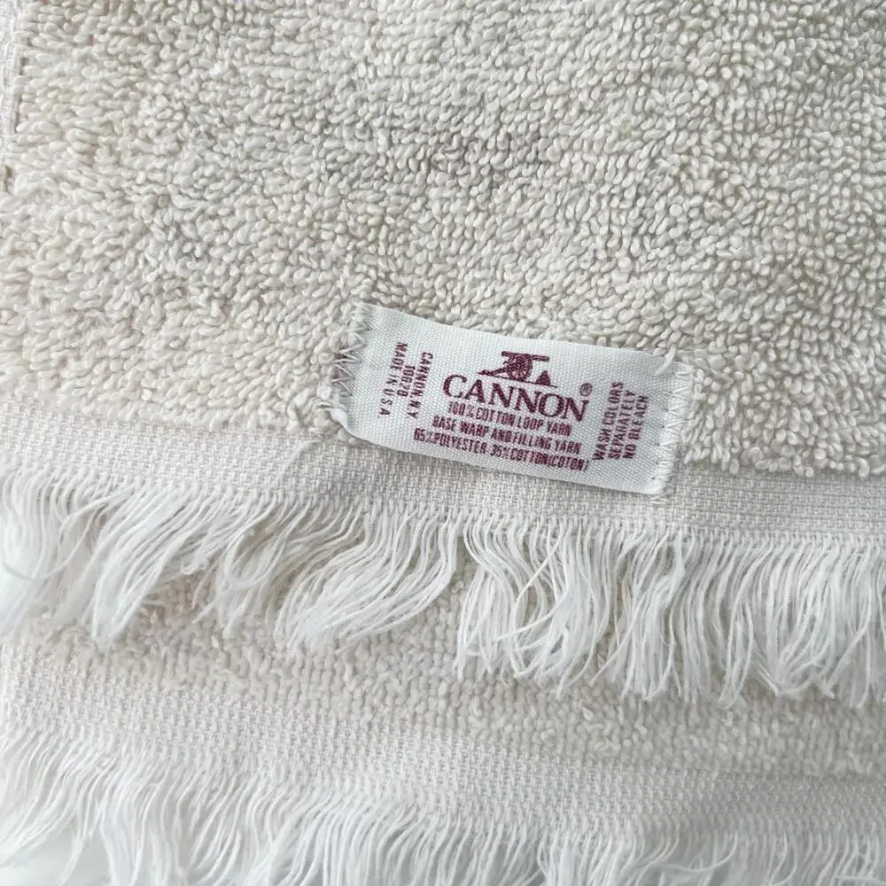 Cannon USA, vintage mushroom toadstool towel hand towel